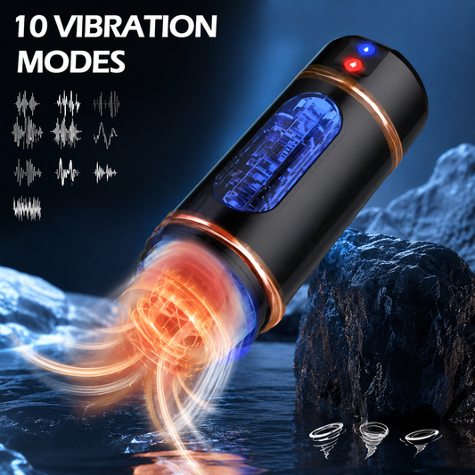 SensoryWave Automatic Masturbation Cup – Realistic Textured Sleeve with Vibration & Audio Feedback