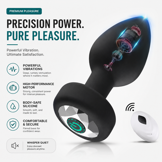 Wireless Remote Control Vibrating Plug for Women & Couples – Discreet Intimate Massager