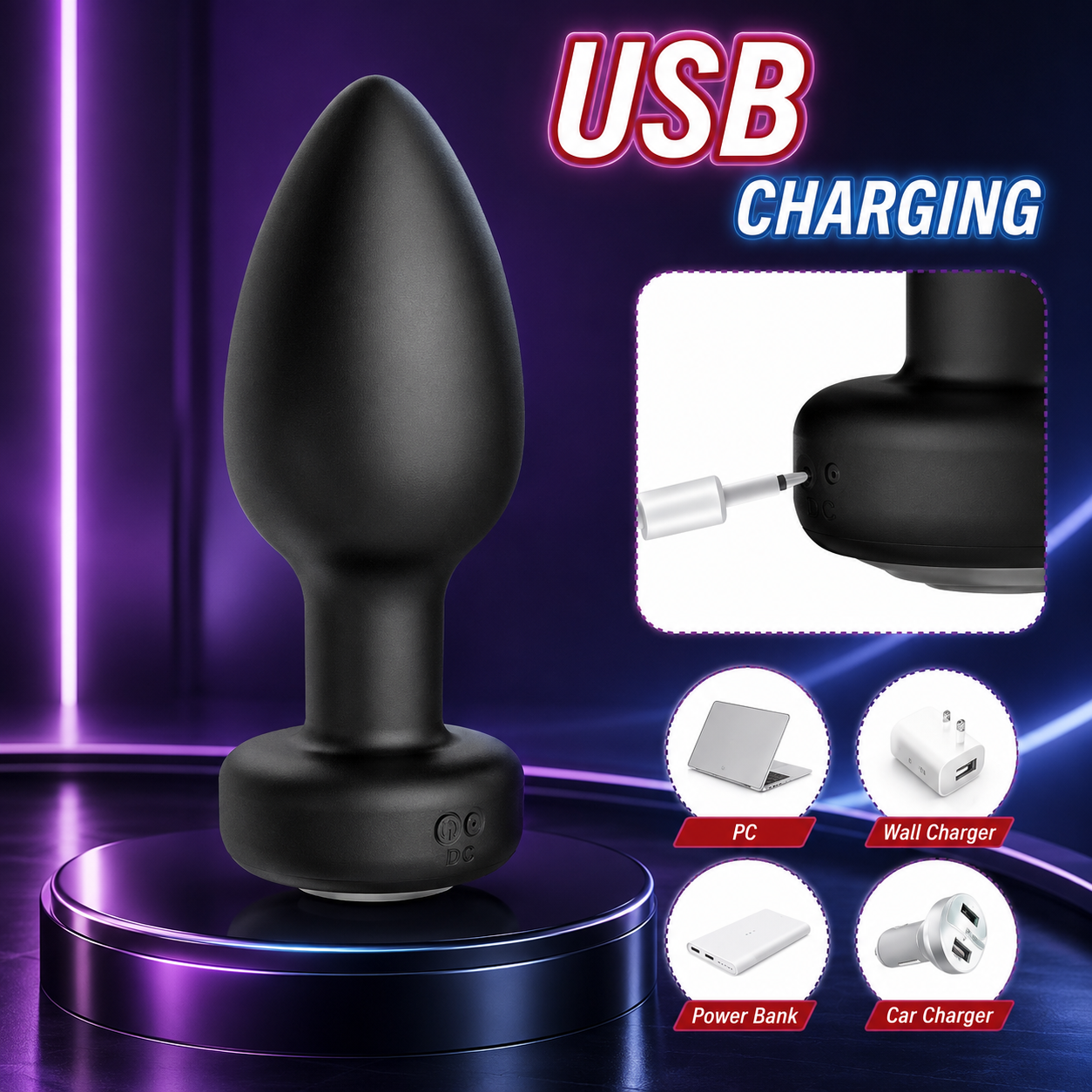 Wireless Remote Control Vibrating Plug for Women & Couples – Discreet Intimate Massager