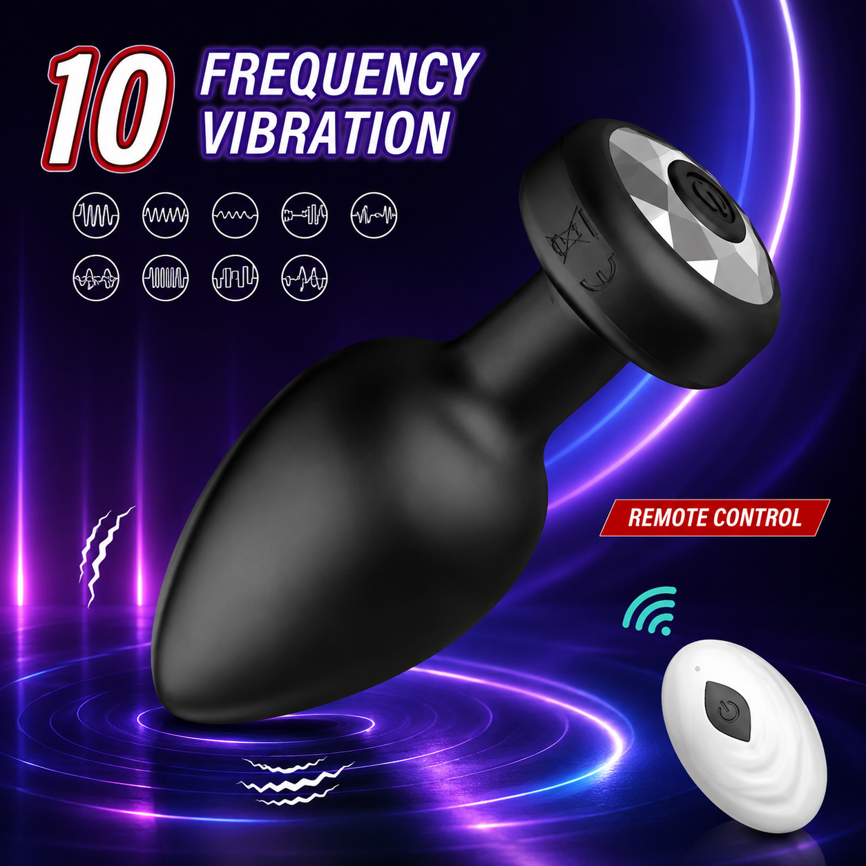 Wireless Remote Control Vibrating Plug for Women & Couples – Discreet Intimate Massager