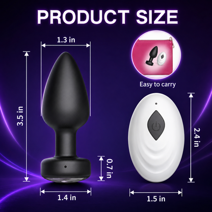 Wireless Remote Control Vibrating Plug for Women & Couples – Discreet Intimate Massager
